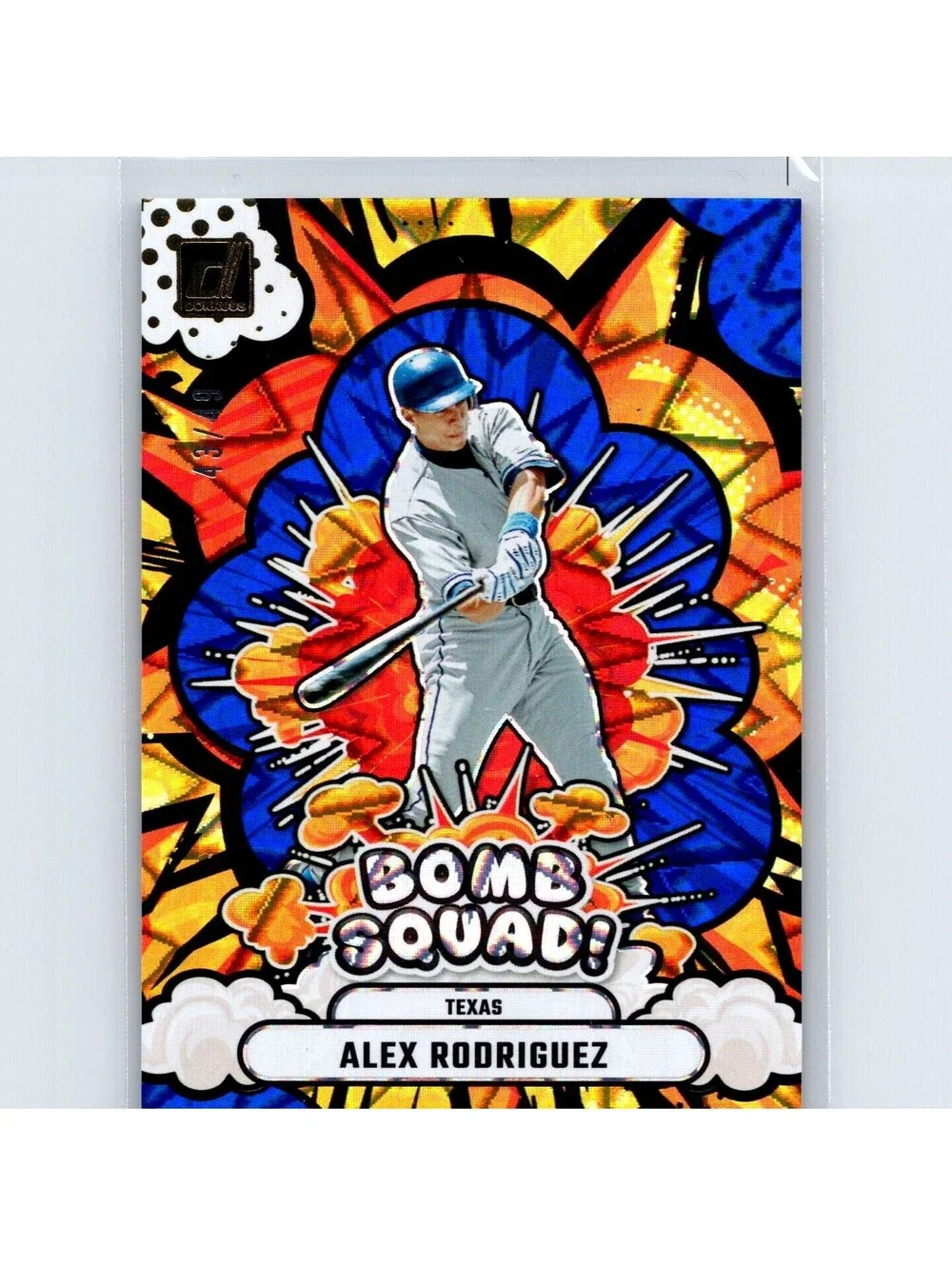 2025 Panini Donruss Baseball Alex Rodriguez Bomb Squad! #15 Blue #d 43/49